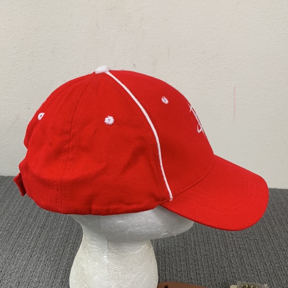 NBA Houston Rockets Hat Men's Adjustable Red White Embroidered Strapback Cap - Picture 8 of 12